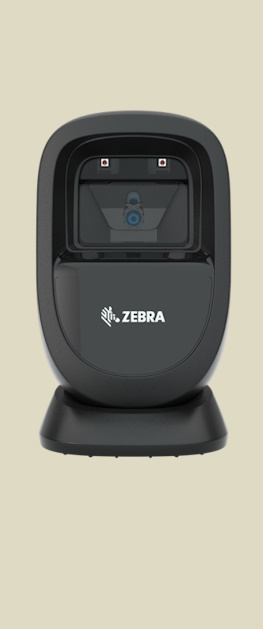 En Zebra DS9308 sett direkte forfra.
