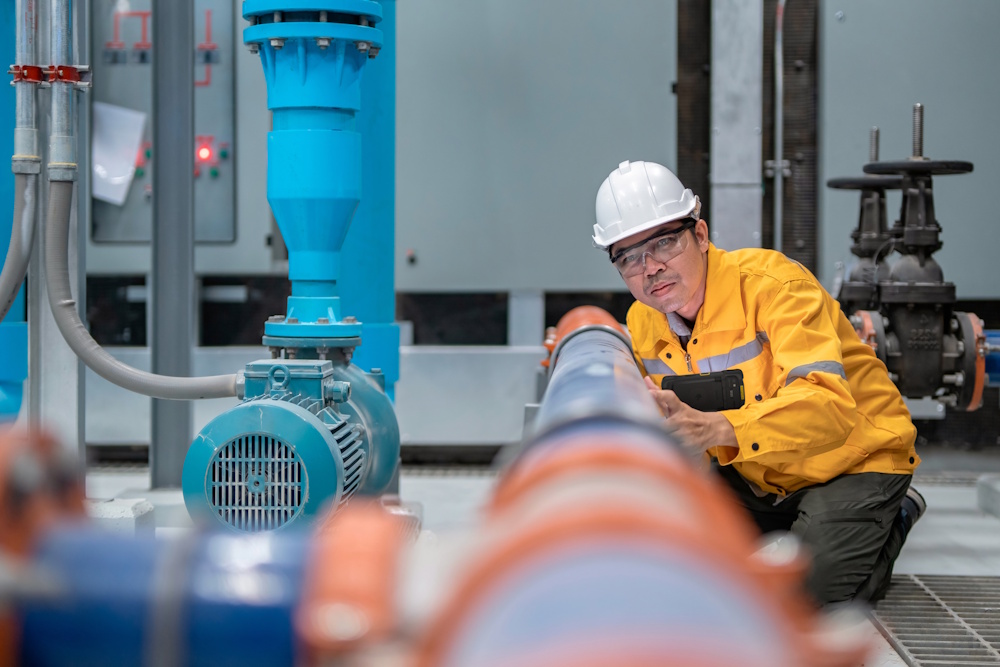 Zebra TC701 h&aring;ndterminal brukt av tekniker i feltservice og industrielt milj&oslash; 