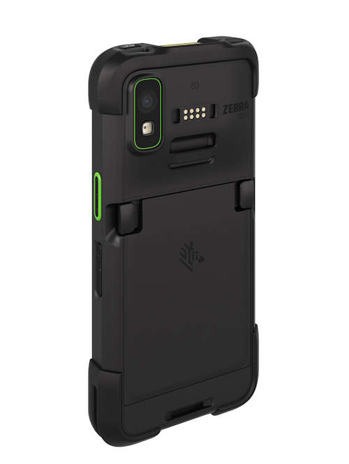 Zebra TC701 h&aring;ndterminal sett bakfra med kamera og batterideksel