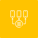 Illustrasjon av produktivitet med Mobile Device Management